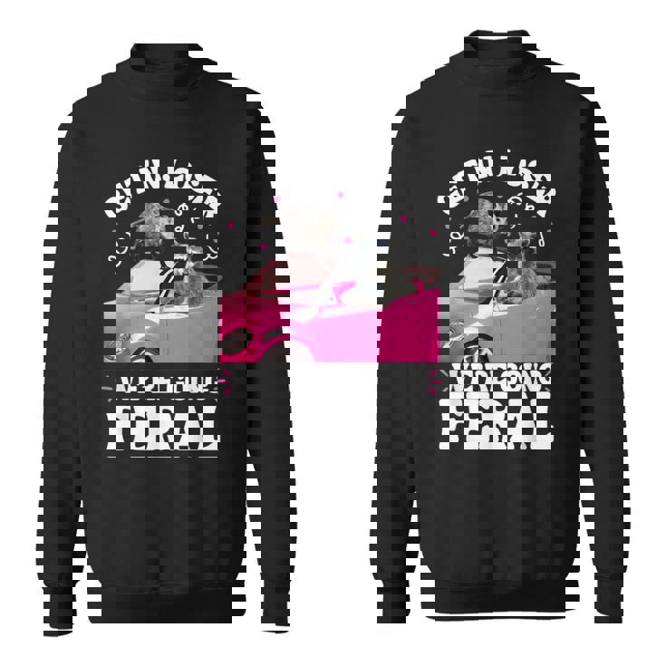 Get In Loser Sweatshirt - Raccoon Opossum Meme Humor