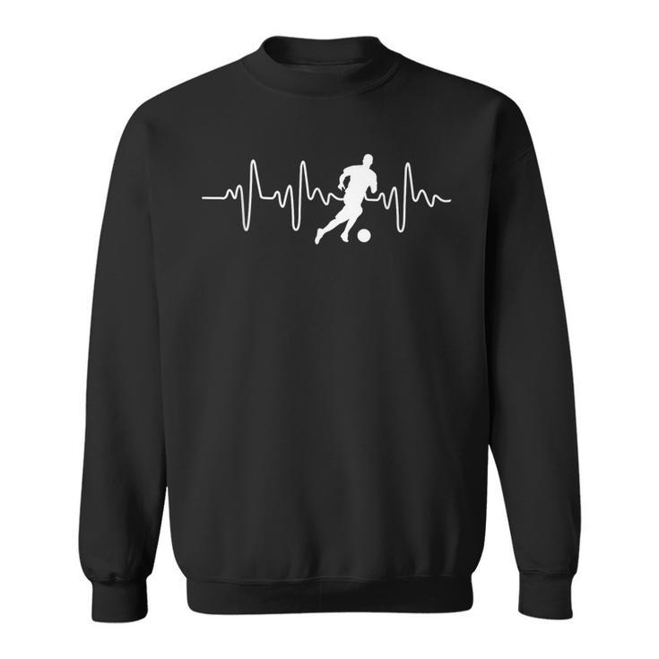 Idea For Footballer Heartbeat Football Sweatshirt