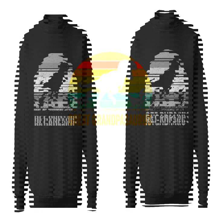 Great Grandpa Dinosaur T Rex Great Grandpasaurus 2 Kids Sweatshirt