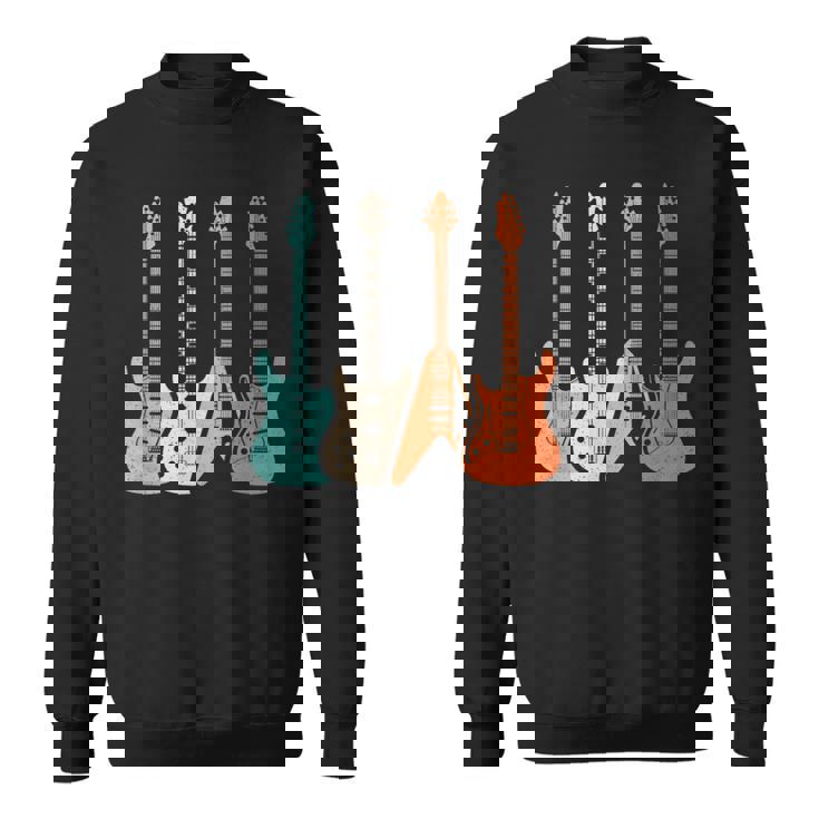 Guitarra Eléctrica Retro Bajo Guitarra Guitarra Banda De Música Rock Camisa de entrenamiento