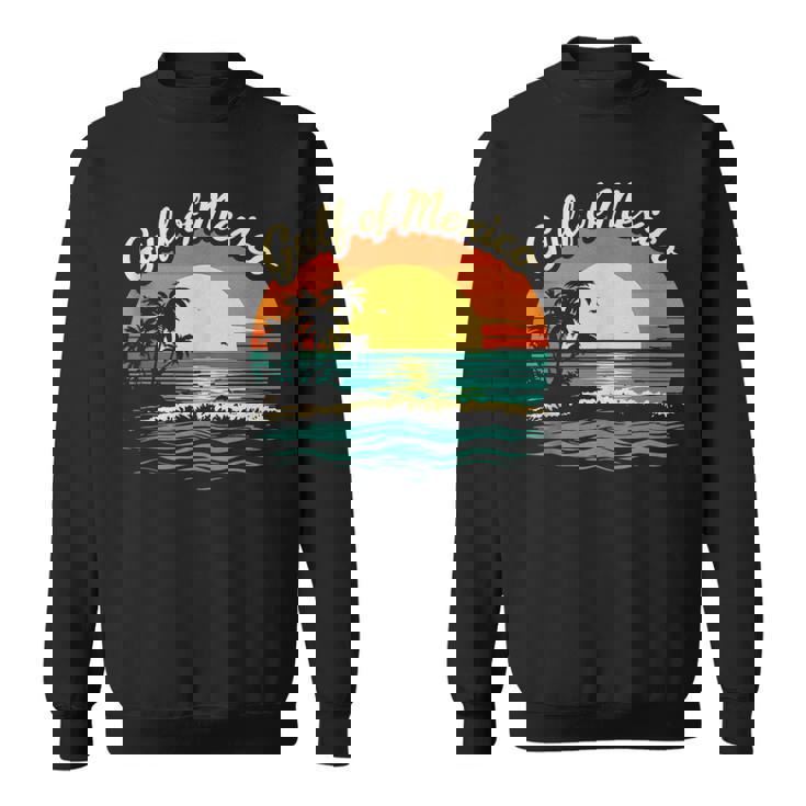 Gulf Of Mexico Beach Palms Summer Vacation Sweatshirt