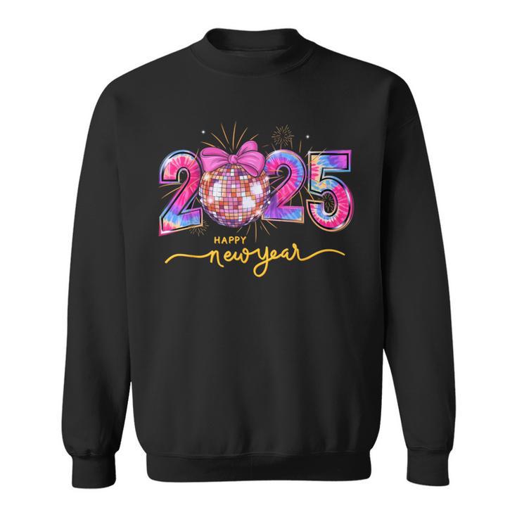 Happy New Year 2025 Pink Coquette Party Family Matching 2025 Sweatshirt