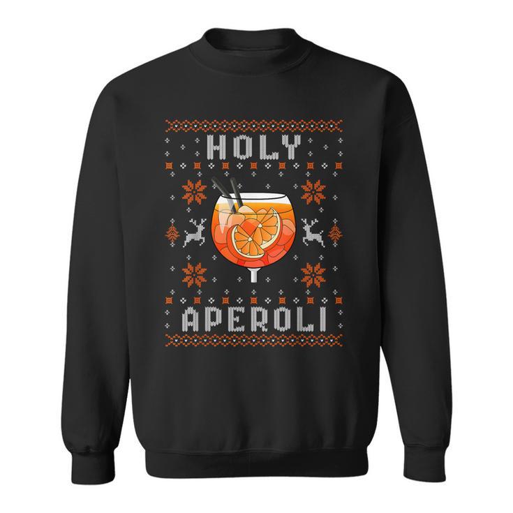 Holy Aperoli X Merry Spritzmas Spritz & Christmas Sweatshirt