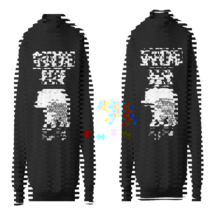 Hombre Grandad Bear Autism Awareness Autism Papa Daddy Camisa de entrenamiento