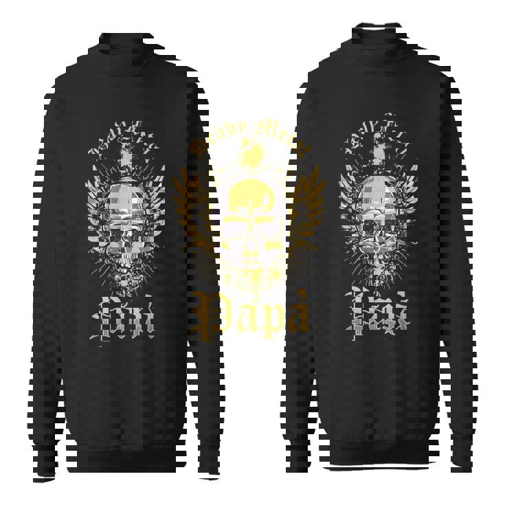 Hombre Heavy Metal Papa Cabeza De Esqueleto De Metal Death Metal Camisa de  entrenamiento