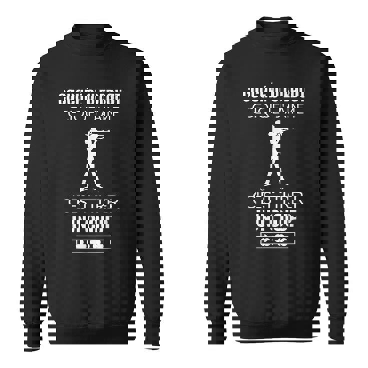 Humour Biathlon Sport D'hiver Cadeau Blague Skieur Montagne Sweater e