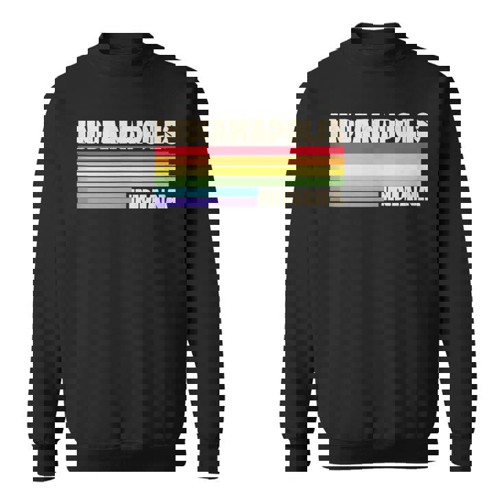 Indianapolis Indiana Pride Rainbow Flag Gay Pride Queer Tank Top Sweatshirt