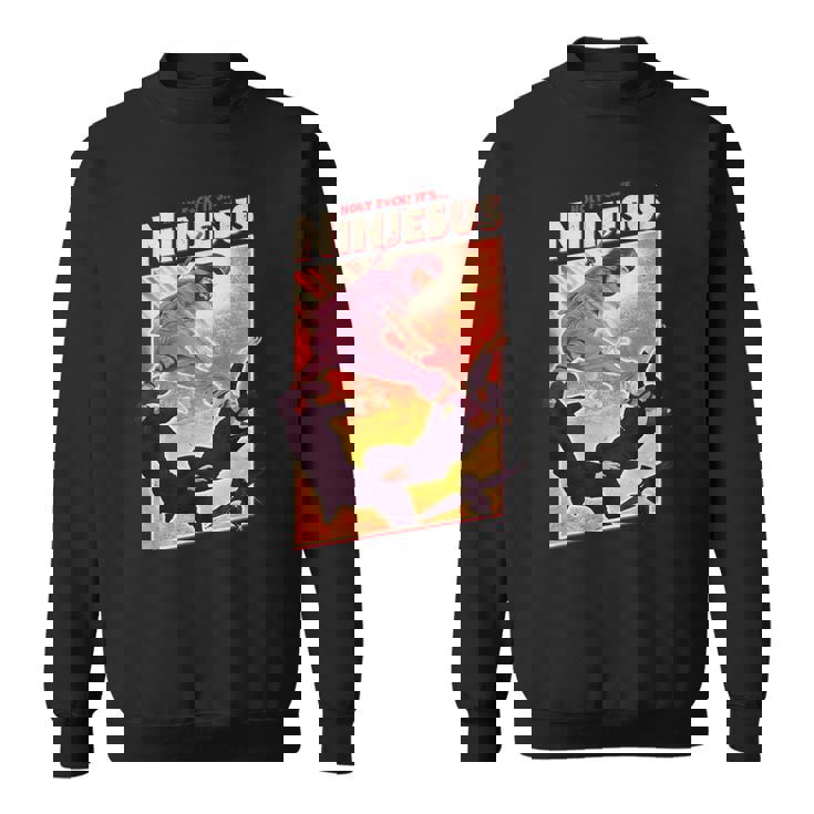 It's Ninjesus 80S Action Movie Parodie Drôle Chrétien Jésus Sweater e