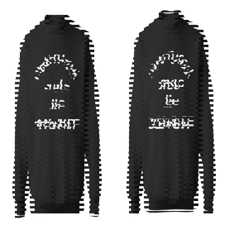Je Parie Que Mon Âme Sent Comme Laille Natale D'oceanside En Californie Sweater e