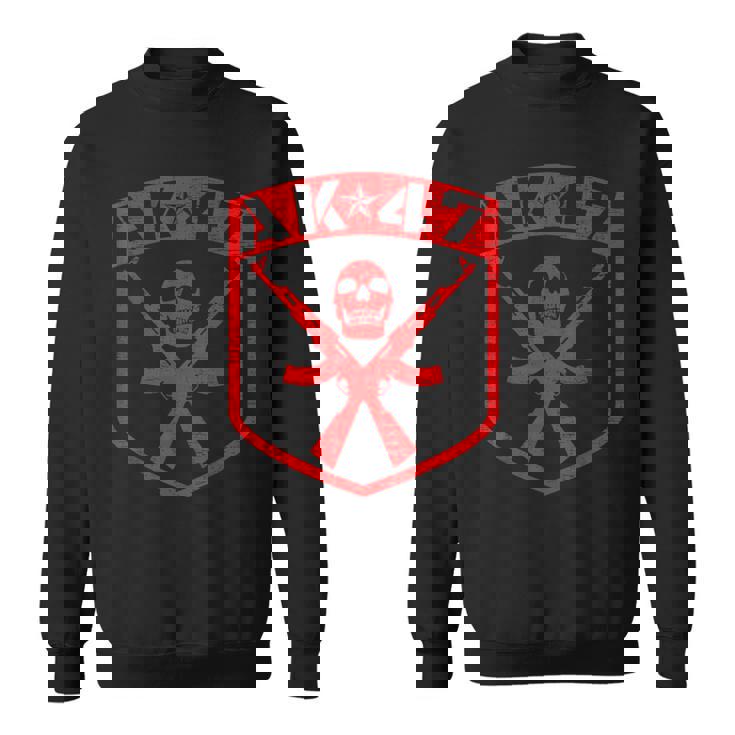Kalashnikov Skull Ak-47 Pistola De Rifle De Asalto Camisa de entrenamiento
