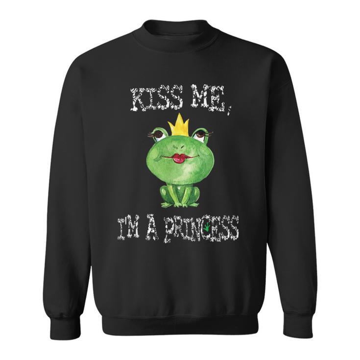 Kiss Me I'm A Princess Frog Sweatshirt