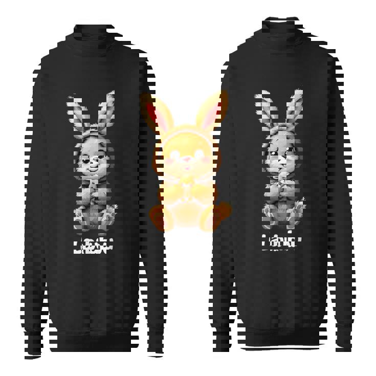 Labubu Drôle Lapin Monstre Mignon Marron Sweater e