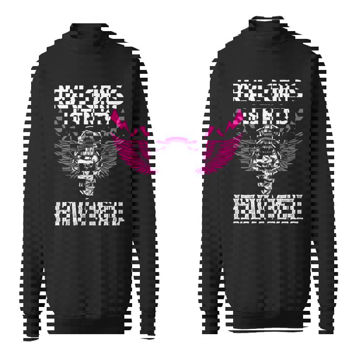 Las Muchachas Reales Escuchan Heavy Metal Heavy Metal Camisa de entrenamiento