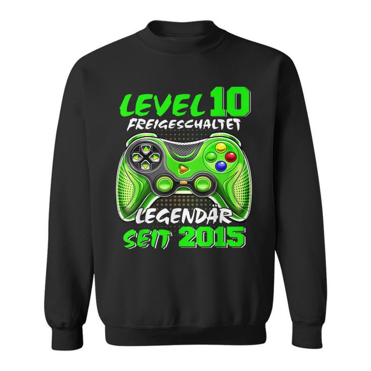 Level 10 Birthday Boy Gamer 2015 10Th Birthday Sweatshirt