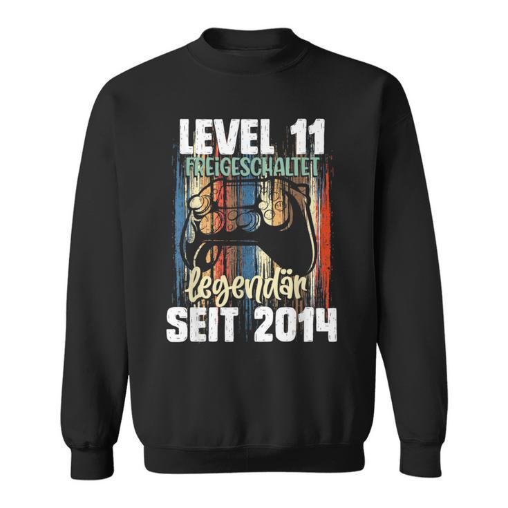 Level 11 Years Birthday Boy Gamer Since 2014 Sweatshirt