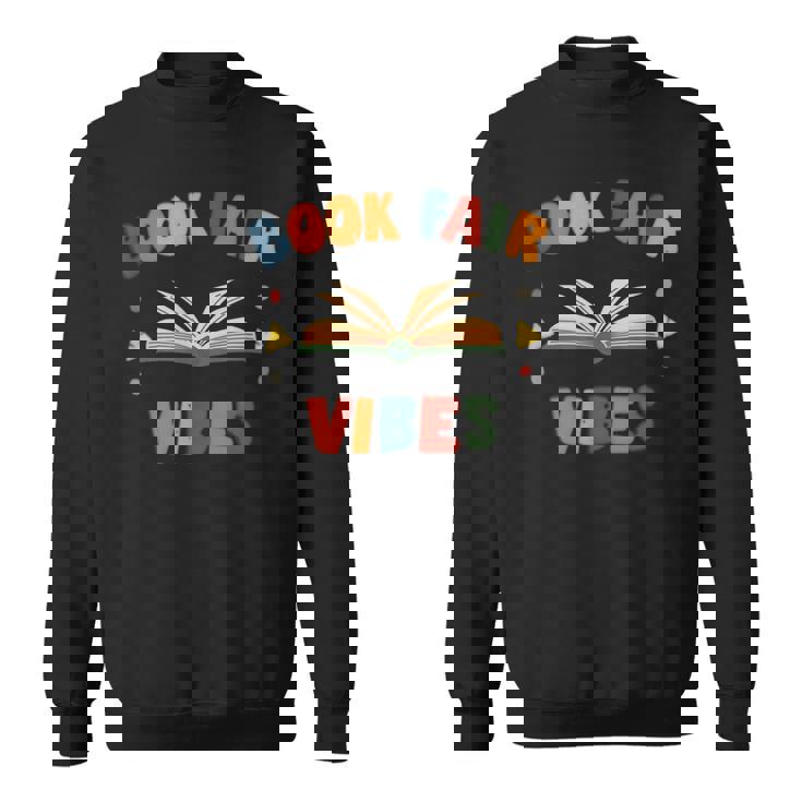 Library Book Fair Vibes Retro Reading Nostalgic Sweatshirt