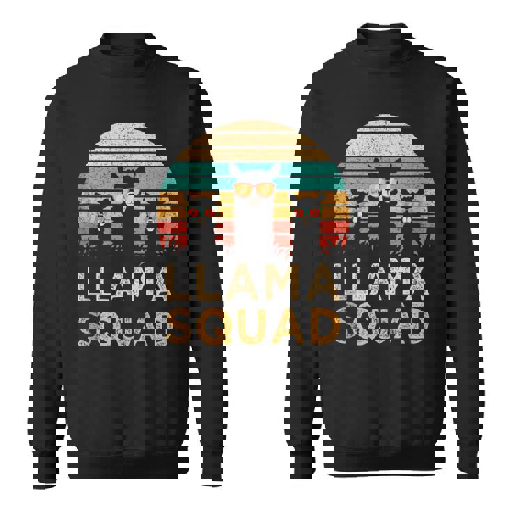 Llama Squad Sunglasses Cool Llamas Vintage Tank Top Sweatshirt