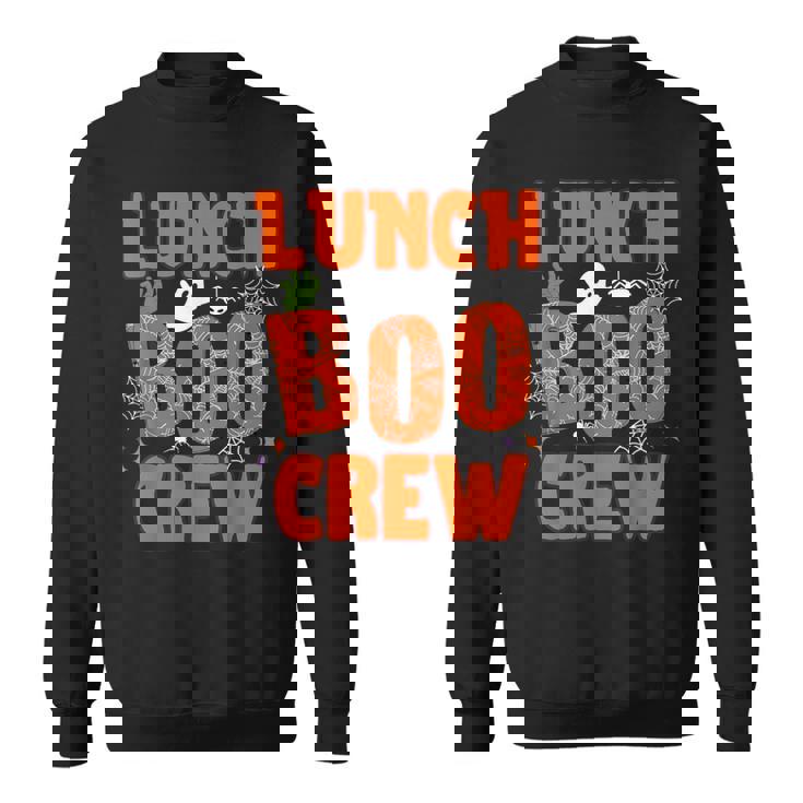 Lunch Lady Boo Crew Cafeteria Halloween Costume Matching Tee Sweatshirt