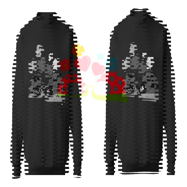 Marienkäfer Liebe I Insekt Niedlich Siebenpunkt Käfer Kinder Sweatshirt