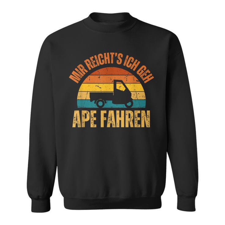 Mir Reicht's Ich Geh Ape Fahren Cult Tricycleespacar 50 Sweatshirt