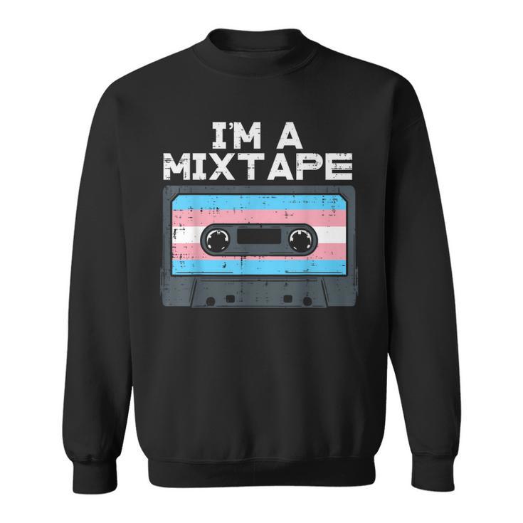 Im A Mixtape Transgender Casette Tape Trans Pride Flag Lgbt Sweatshirt