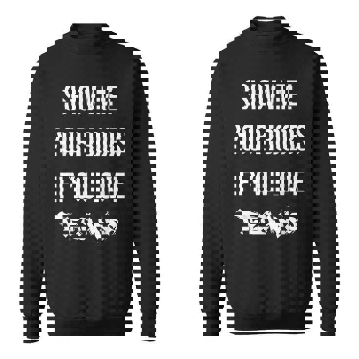 Montrez-Moios Seins Sious Aimez La Techno Drôle Musique Rave Sweater e