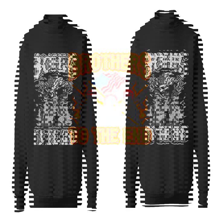 Motorcycle Military Veteran Biker Brotherhood Tank Top Sweatshirt