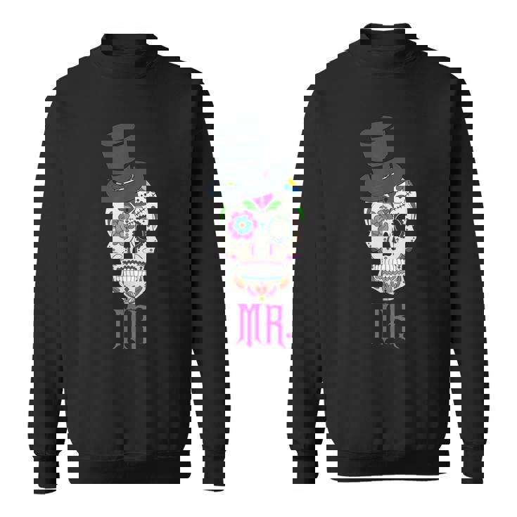 Mr Sugar Intage Avec Tête De Mort Dia De Los Muertos Sweater e