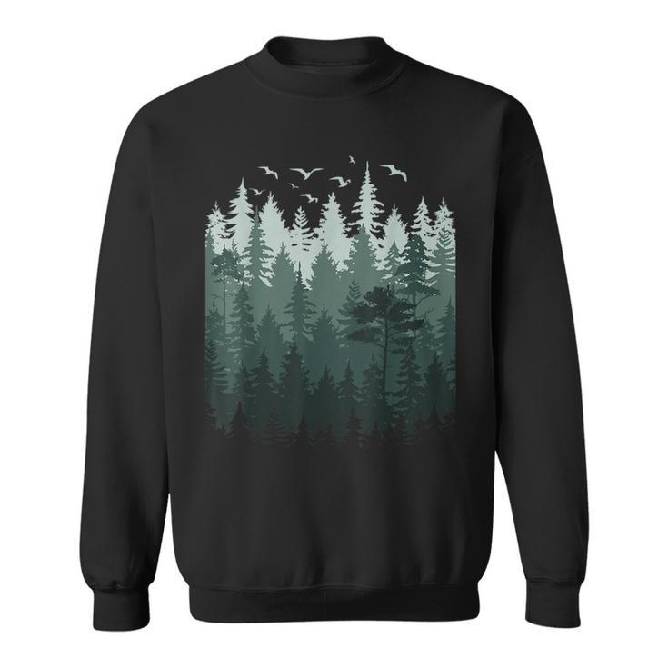 Nature Outdoor Treesintage Forest Sweatshirt