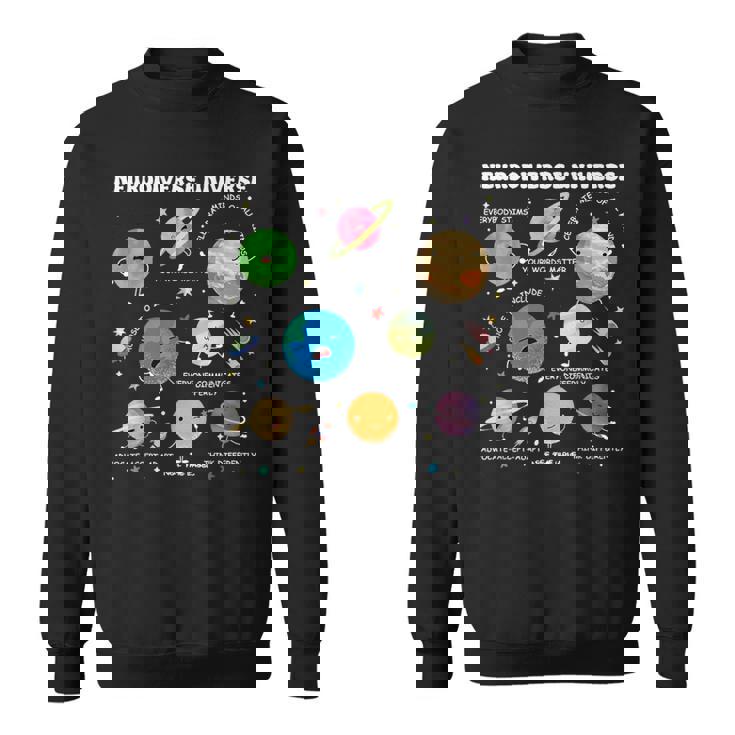 Neurodiverse Universe Planet Autism Awareness Support Squad Sweatshirt