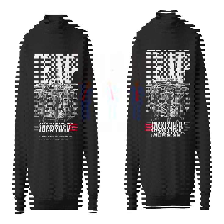 Old Donald Trump Dance Inauguration Day 2025 47Th Usa Flag Sweatshirt