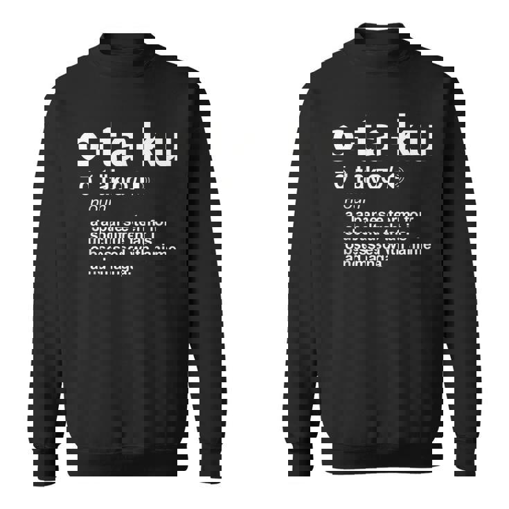 Otaku Définition De La Culture Du Dessin Animé Japonais Sweater e