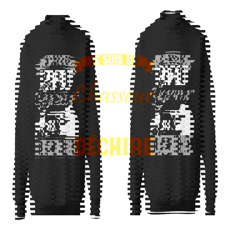 Papou Chasseur Papy Papa Fête Pères Grand-Père La Chasse Fun Sweater e