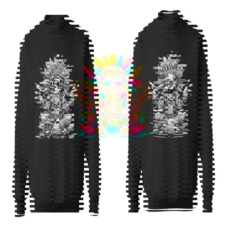 Paresseux Hippie Signe De La Paix Fête Des Années 70 Et Costume Des Années 60 Années 70 Sweater e