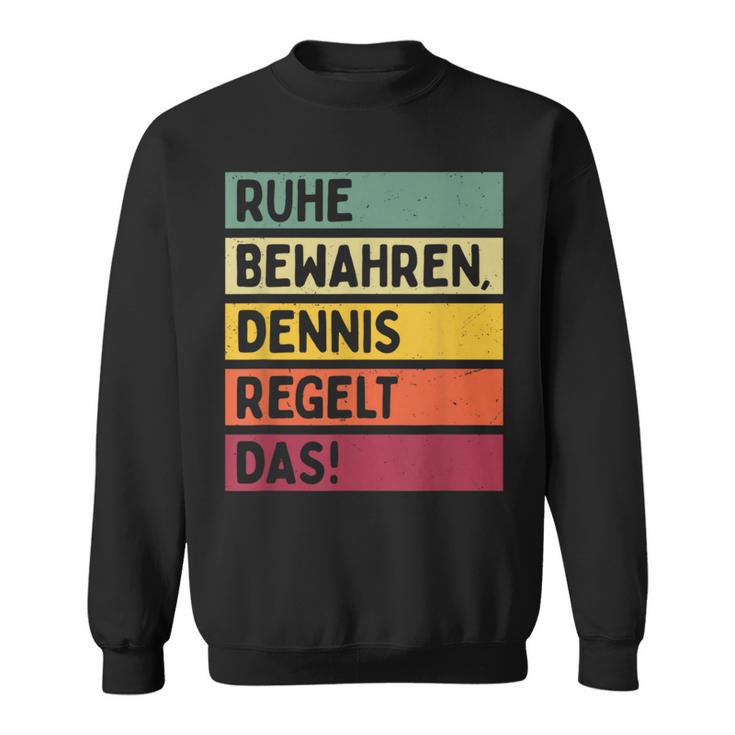 Peace Keep Dennis Regelt The Saying In Retro Colours Sweatshirt