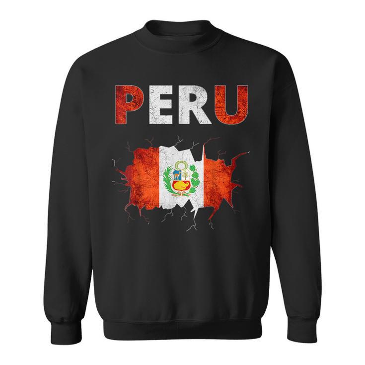 Peru Football Jersey Quali Peru Flag Sweatshirt