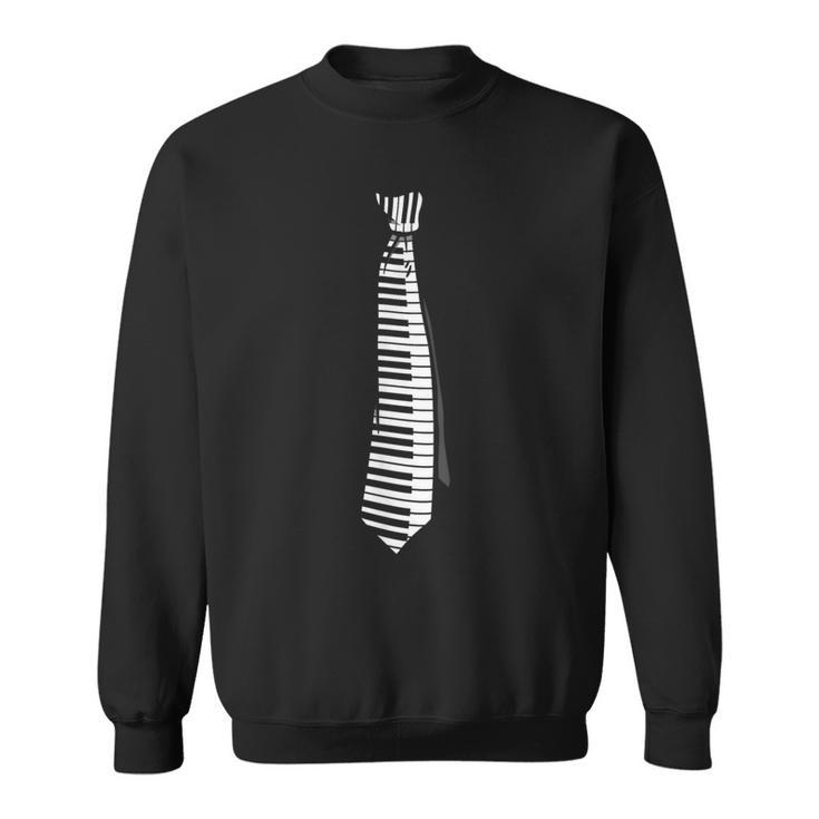 Piano Pianist Keyboard Tie Sweatshirt