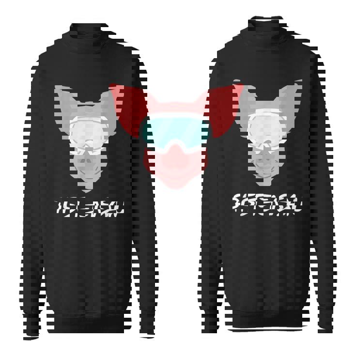 Pistensau Apres Ski Skiing Holiday Sweatshirt
