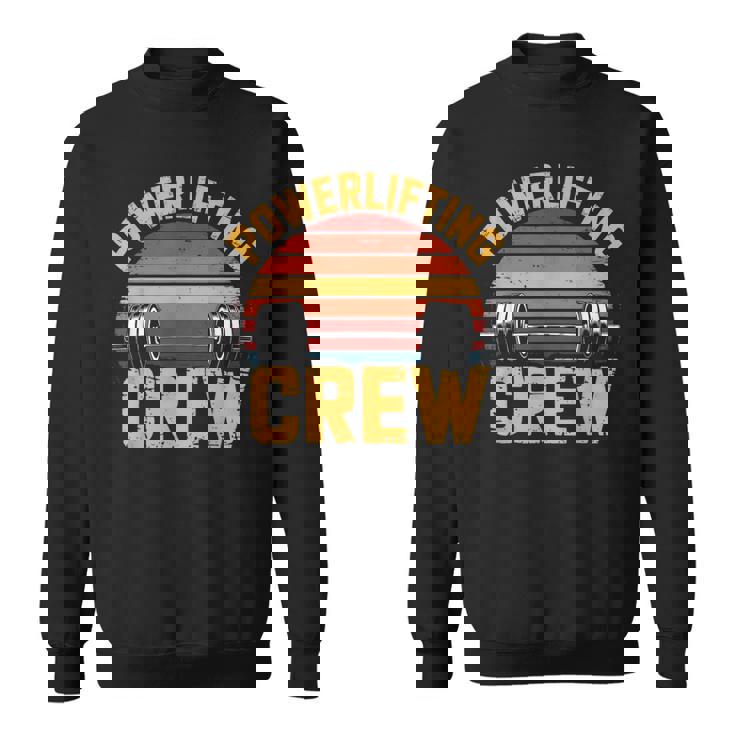 Powerlifting Crew Retro Body Builder Entrenamiento Powerlifting Camisa de entrenamiento