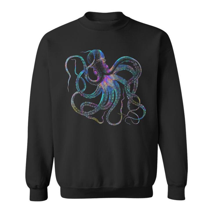 Psychedelic Octopus Octopus Sweatshirt