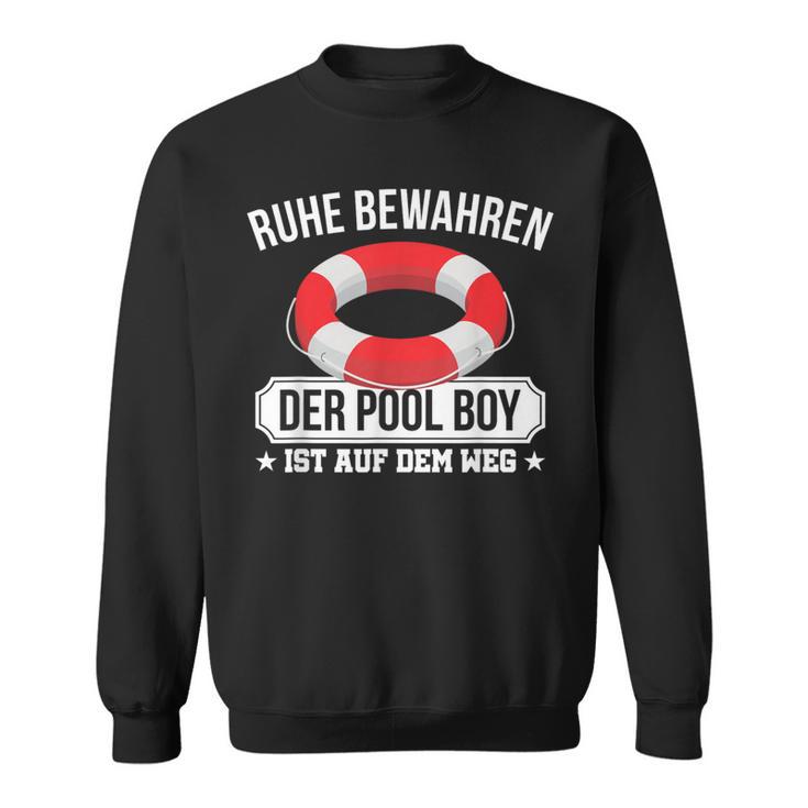 Quiet Keep The Pool Boy Lifeguard Pool Boy Sweatshirt