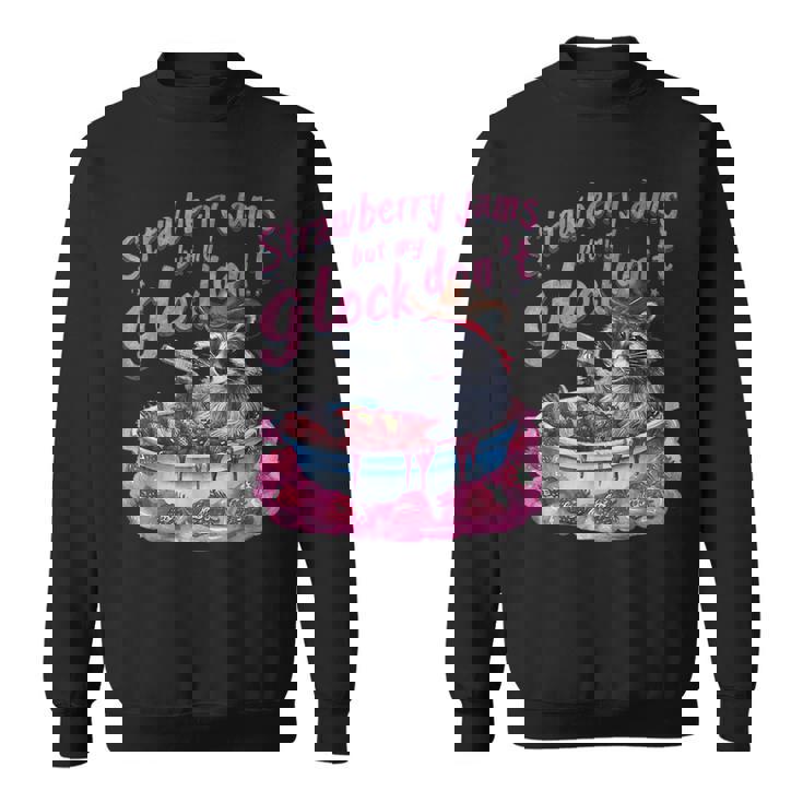 Raccoon Sweatshirt – Cute Strawberry Jam Design for Animal Lovers