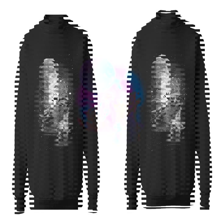 Raccoon Sweatshirt - Moonlit Raccoons Tee | Unisex Cozy Wear