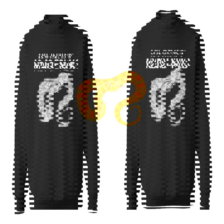 Reptile Lover Easily Distracted By Hognose Snakes Sweatshirt