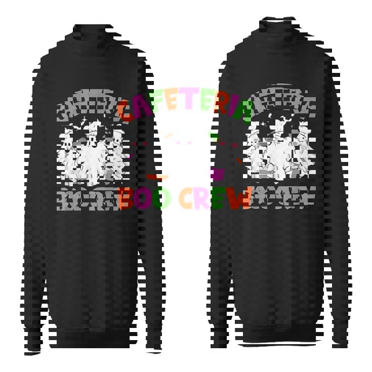 Retro Cafeteria Boo Crew Cafeteria Worker Halloween Costumes Sweatshirt