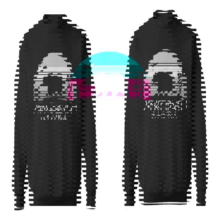 Rétro Calienice Beach Californie Ours Sweater e