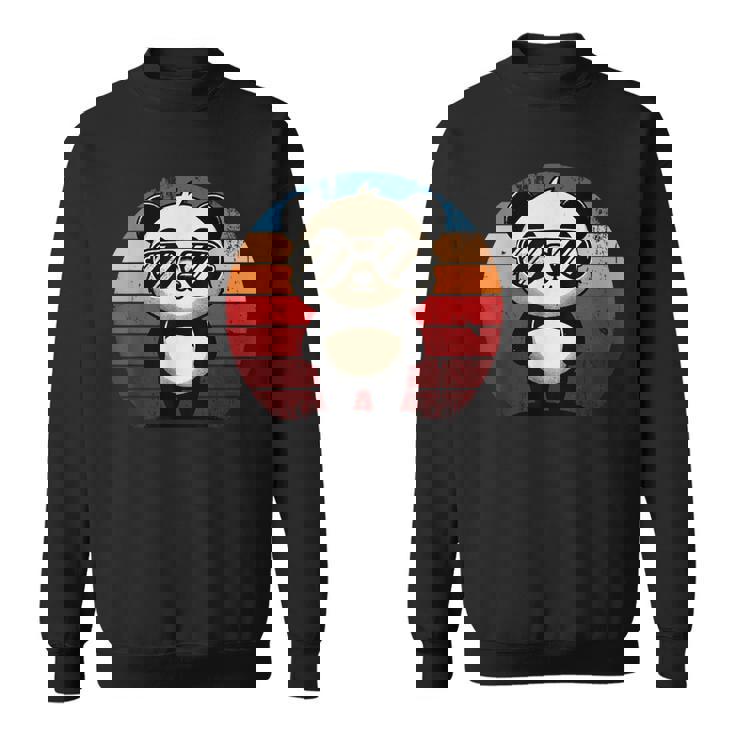 Retro Panda Sweatshirt - Fun Poolside BBQ Vibes | Cool Graphic