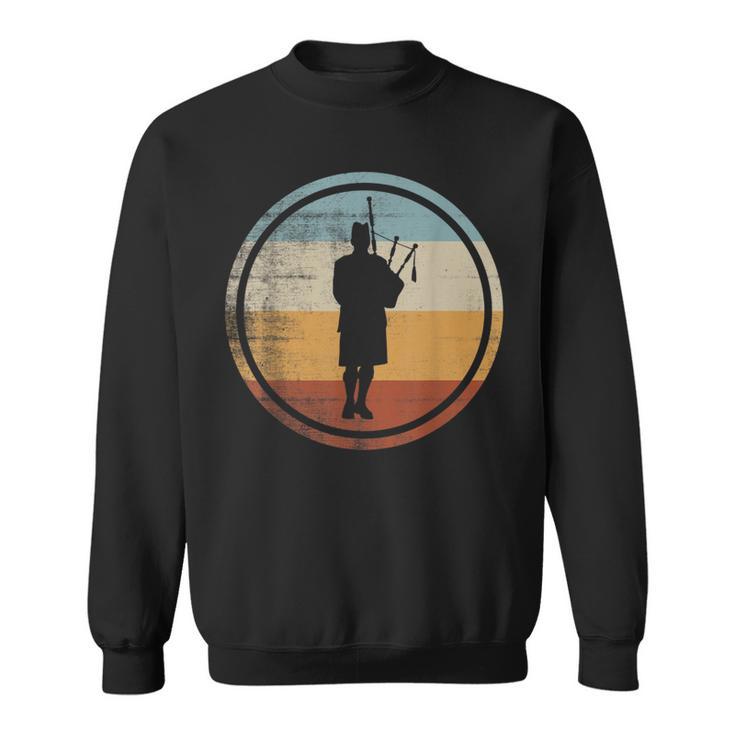 Retrointage Bagpipe Musician Bagpipe Player Sweatshirt