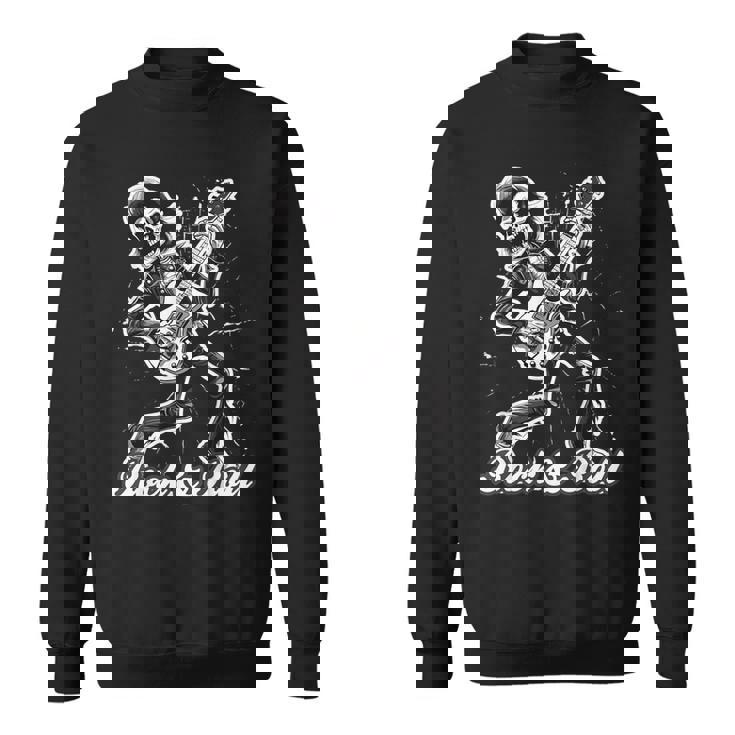 Rockabilly Esqueleto Rock & Roll Esqueleto Rockero Camisa de entrenamiento