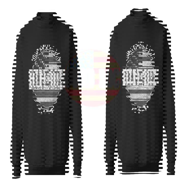 Round Rock Texas Drapeau Américainintage Sweater e